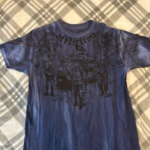 ☠️Affliction Blue Graphic Men's Shirt☠️